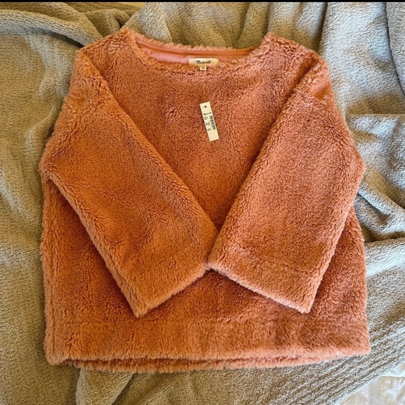 Madewell Superfurry Coral Pullover Sweater - Picture 7 of 12